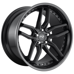 NICHE 1PC M194 METHOS GLOSS BLACK MATTE BLACK WHEELS | 19X9.5 | 5X112 | OFFSET: 48MM | CB: 66.56MM