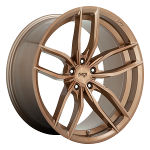 NICHE 1PC M202 VOSSO GLOSSY BRONZE BRUSHED WHEELS | 19X8.5 | 5X114.3 | OFFSET: 35MM | CB: 72.56MM