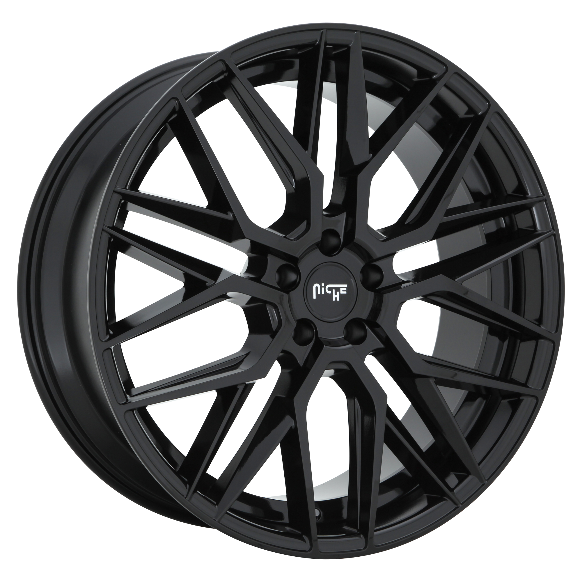 NICHE 1PC M224 GAMMA GLOSS BLACK WHEELS | 19X9.5 | 5X112 | OFFSET: 48MM | CB: 66.56MM