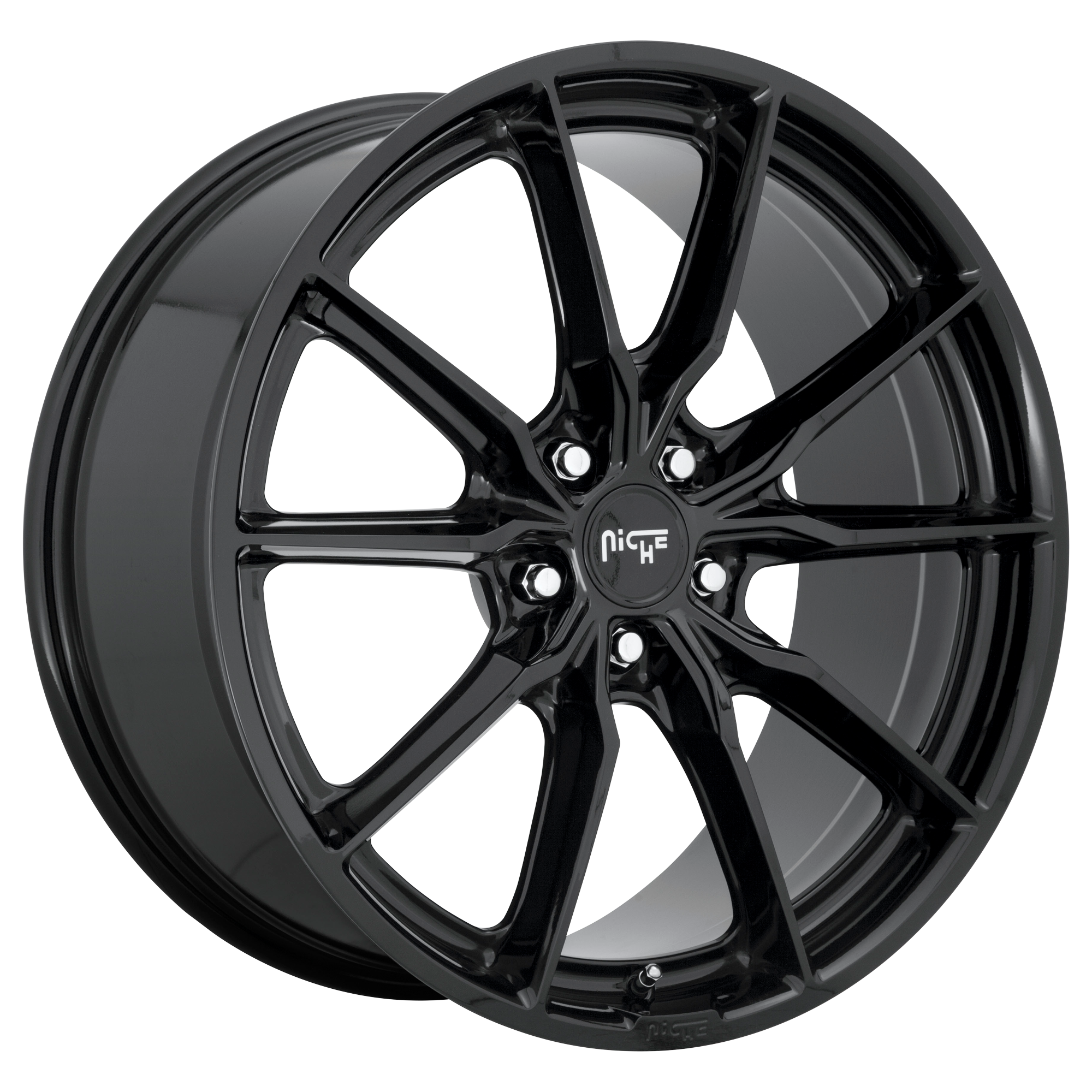 NICHE 1PC M240 RAINIER GLOSS BLACK WHEELS | 19X9.5 | 5X112 | OFFSET: 50MM | CB: 66.56MM