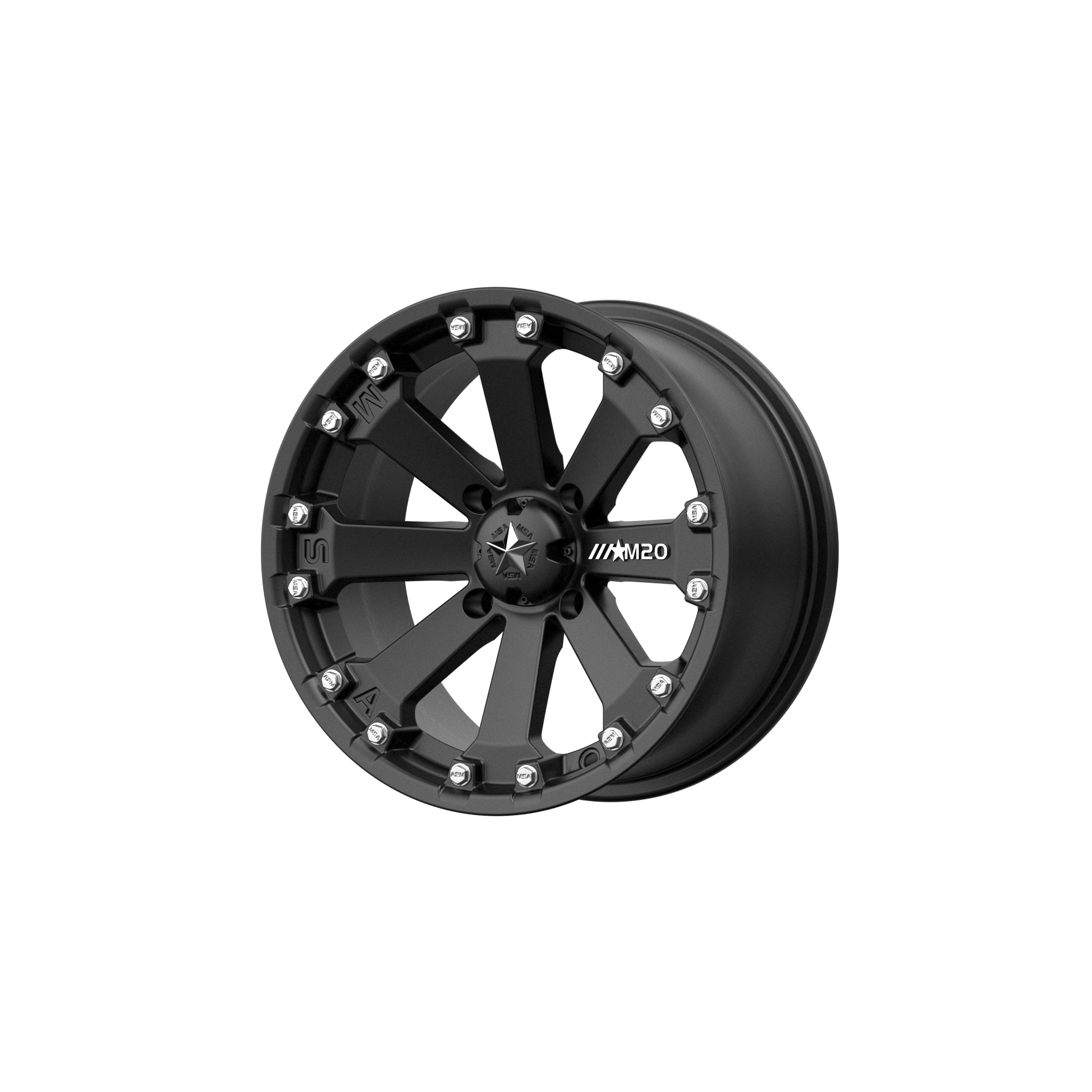 MSA OFFROAD WHEELS M20 KORE SATIN BLACK WHEELS | 14X7 | 4X115 | OFFSET: 0MM | CB: 86MM