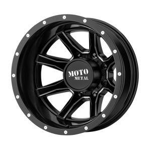 MOTO METAL MO995 SATIN BLACK MILLED - REAR WHEELS | 20X8.25 | 8X210 | OFFSET: -198MM | CB: 154.3MM