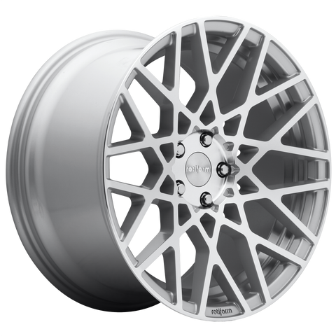 ROTIFORM 1PC R110 BLQ GLOSS SILVER MACHINED WHEELS | 19X8.5 | 5X100 | OFFSET: 35MM | CB: 57.1MM