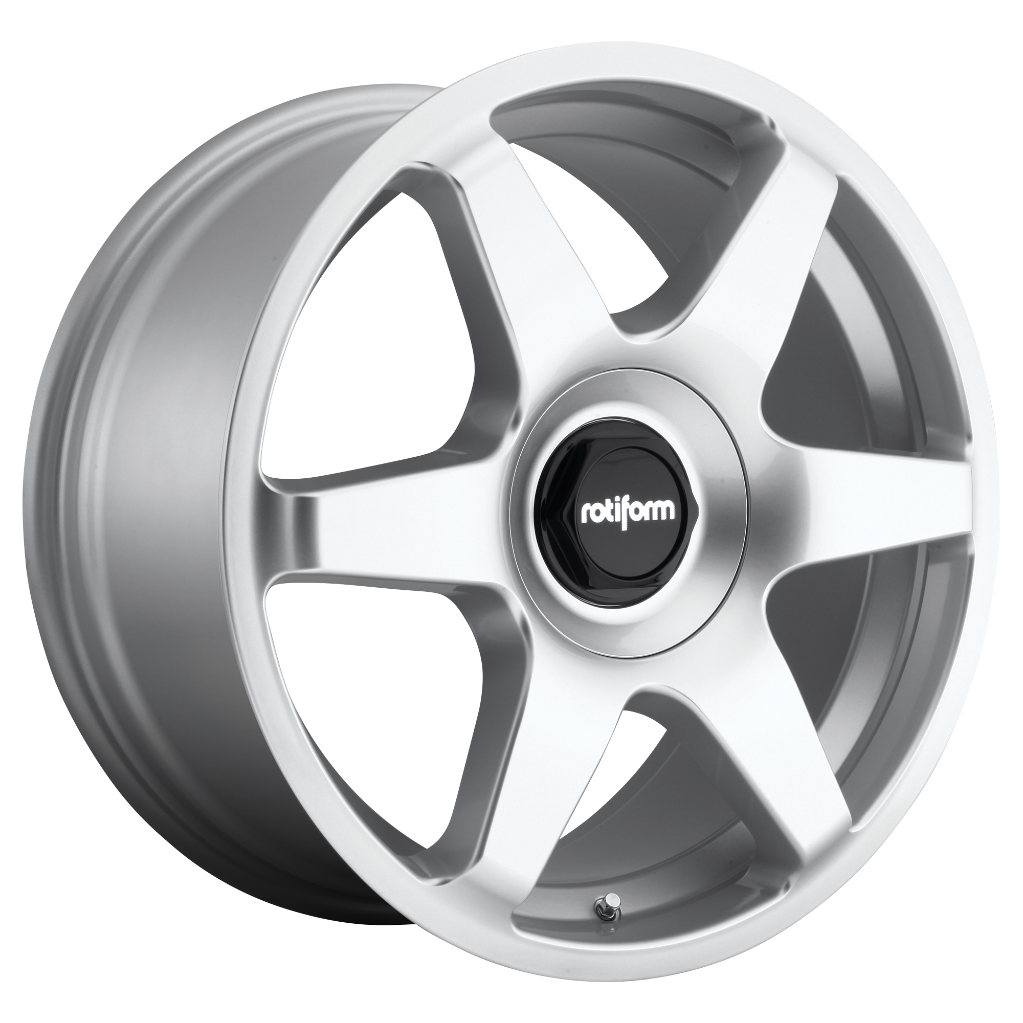 ROTIFORM 1PC R114 SIX GLOSS SILVER WHEELS | 18X8.5 | 5X100/5X112 | OFFSET: 35MM | CB: 66.56MM