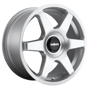 ROTIFORM 1PC R114 SIX GLOSS SILVER WHEELS | 18X8.5 | 5X100/5X112 | OFFSET: 35MM | CB: 66.56MM