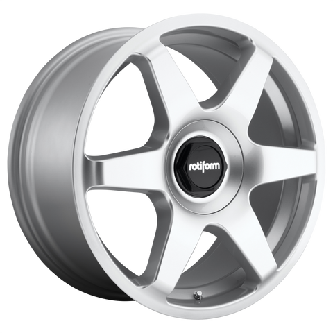 ROTIFORM 1PC R114 SIX GLOSS SILVER WHEELS | 18X8.5 | 5X100/5X112 | OFFSET: 45MM | CB: 66.56MM