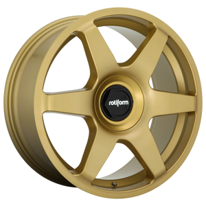 ROTIFORM 1PC R118 SIX MATTE GOLD WHEELS | 18X8.5 | 5X100/5X112 | OFFSET: 45MM | CB: 66.56MM