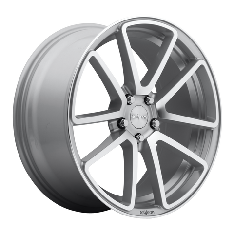 ROTIFORM 1PC R120 SPF GLOSS SILVER MACHINED WHEELS | 18X8.5 | 5X112 | OFFSET: 35MM | CB: 66.56MM