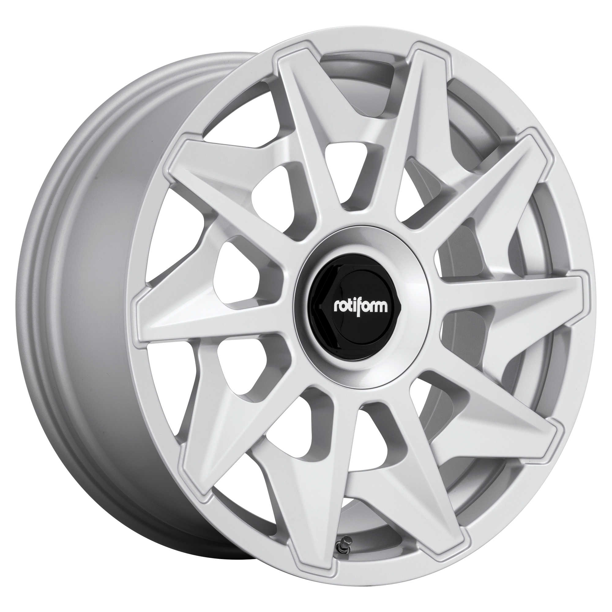 ROTIFORM 1PC R124 CVT GLOSS SILVER WHEELS | 18X8.5 | 5X112 | OFFSET: 45MM | CB: 66.56MM