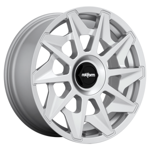 ROTIFORM 1PC R124 CVT GLOSS SILVER WHEELS | 19X8.5 | 5X112/5X114.3 | OFFSET: 35MM | CB: 72.56MM