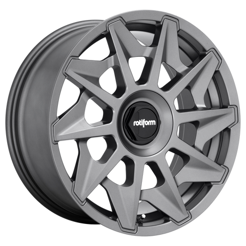 ROTIFORM 1PC R128 CVT MATTE ANTHRACITE WHEELS | 19X8.5 | 5X112 | OFFSET: 45MM | CB: 66.56MM