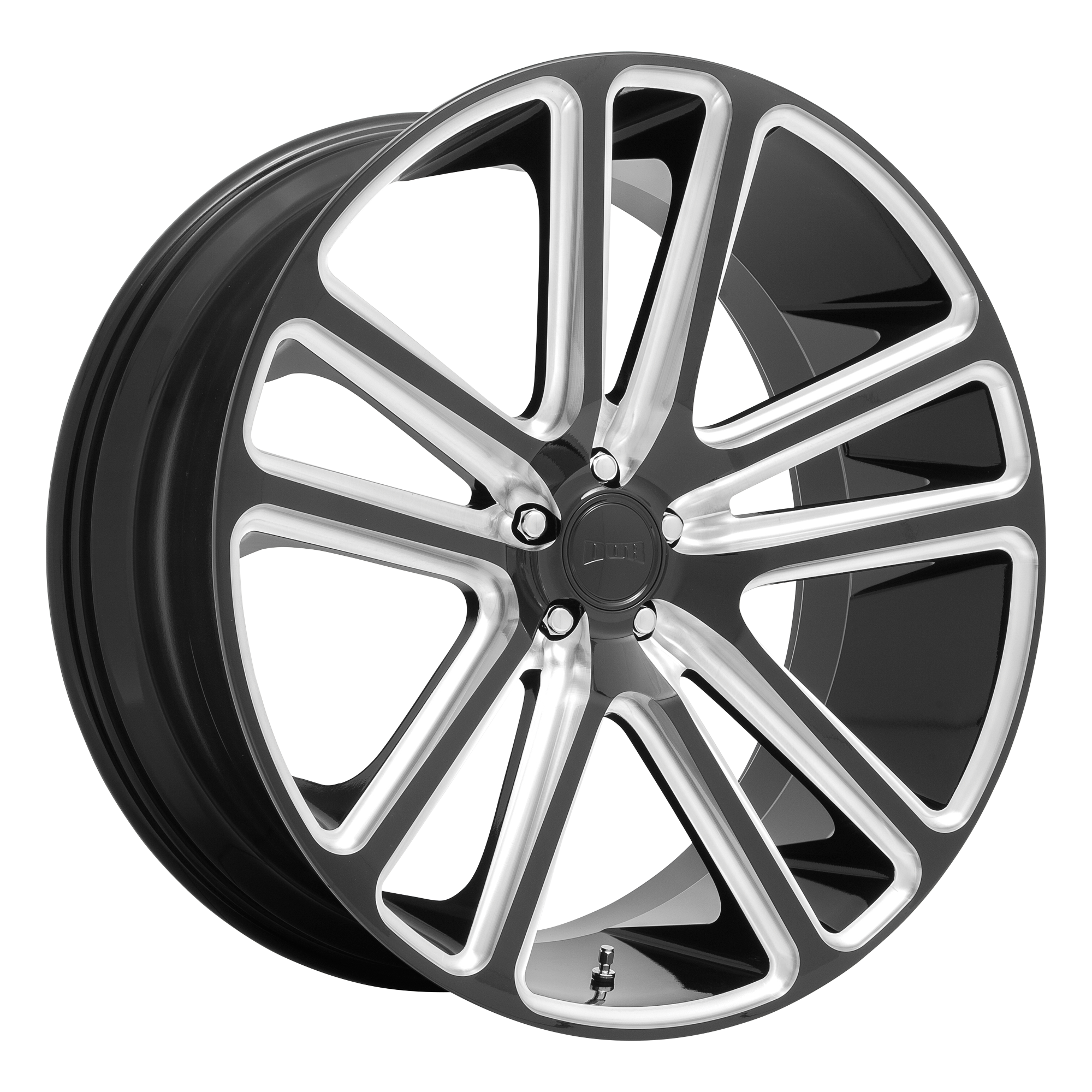 DUB 1PC S255 FLEX GLOSS BLACK MILLED WHEELS | 22X9.5 | 6X139.7 | OFFSET: 25MM | CB: 106.1MM