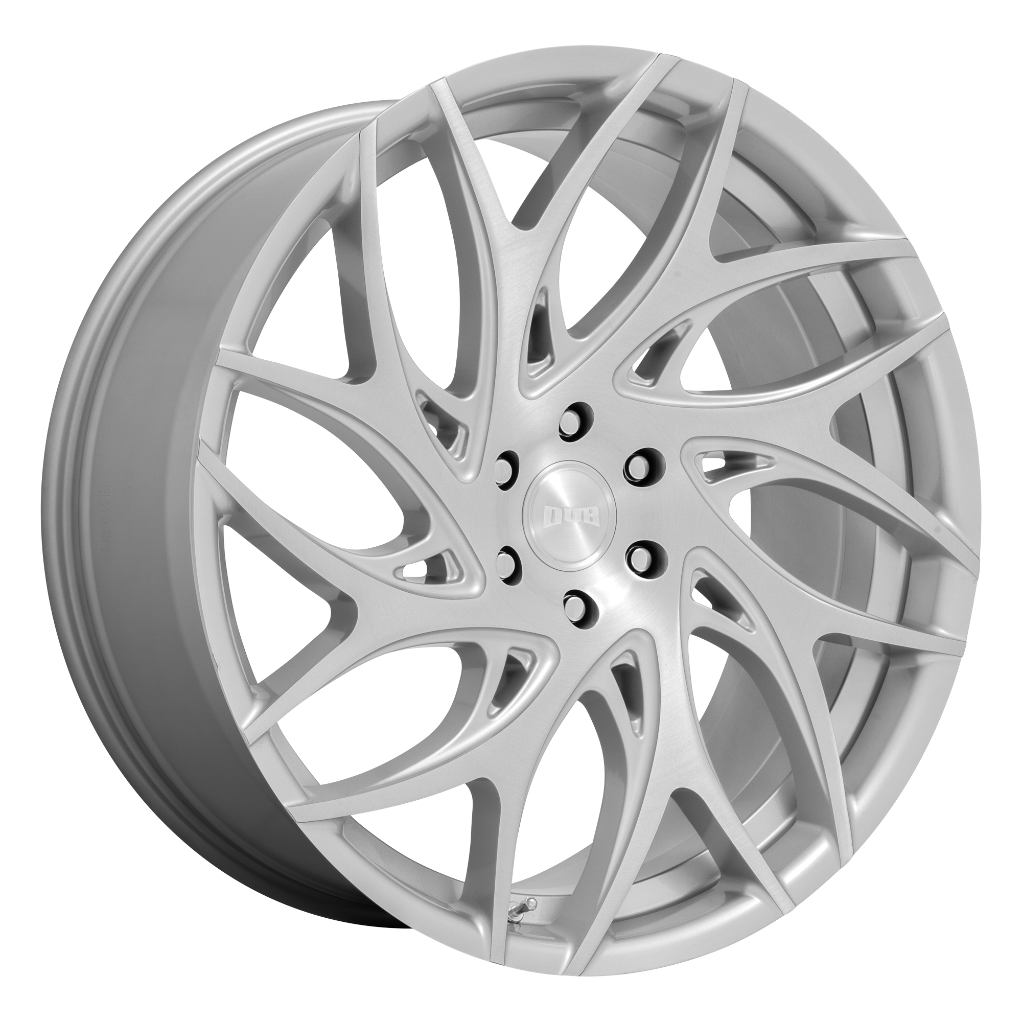 DUB 1PC S260 G.O.A.T. SILVER BRUSHED FACE WHEELS | 22X9 | 5X114.3 | OFFSET: 35MM | CB: 72.56MM