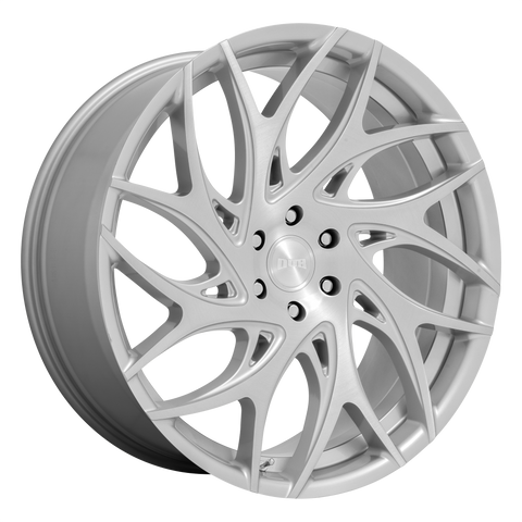 DUB 1PC S260 G.O.A.T. SILVER BRUSHED FACE WHEELS | 22X9 | 5X127 | OFFSET: 35MM | CB: 71.5MM