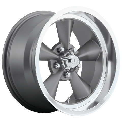 US MAG 1PC U102 STANDARD MATTE GUN METAL WHEELS | 15X7 | 5X120.65 | OFFSET: -5MM | CB: 72.56MM