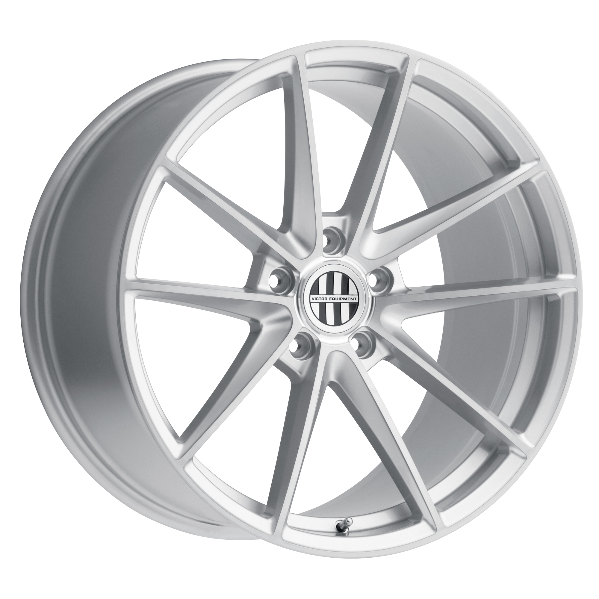 VICTOR EQUIPMENT ZUFFEN SILVER W/ BRUSHED FACE WHEELS | 18X10.5 | 5X130 | OFFSET: 55MM | CB: 71.5MM