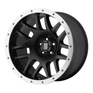 XD XD123 BULLY SATIN BLACK WITH REMOVABLE ALUMINUM RING WHEELS | 17X8 | 5X127 | OFFSET: 0MM | CB: 83.06MM
