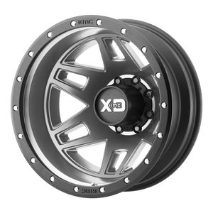 XD XD130 MACHETE DUALLY MATTE GRAY BLACK RING WHEELS | 20X7.5 | 8X170 | OFFSET: -152MM | CB: 125.1MM