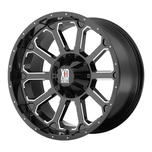 XD XD806 BOMB GLOSS BLACK WITH MILLED ACCENTS WHEELS | 18X9 | 5X139.7/5X150 | OFFSET: 0MM | CB: 110.1MM