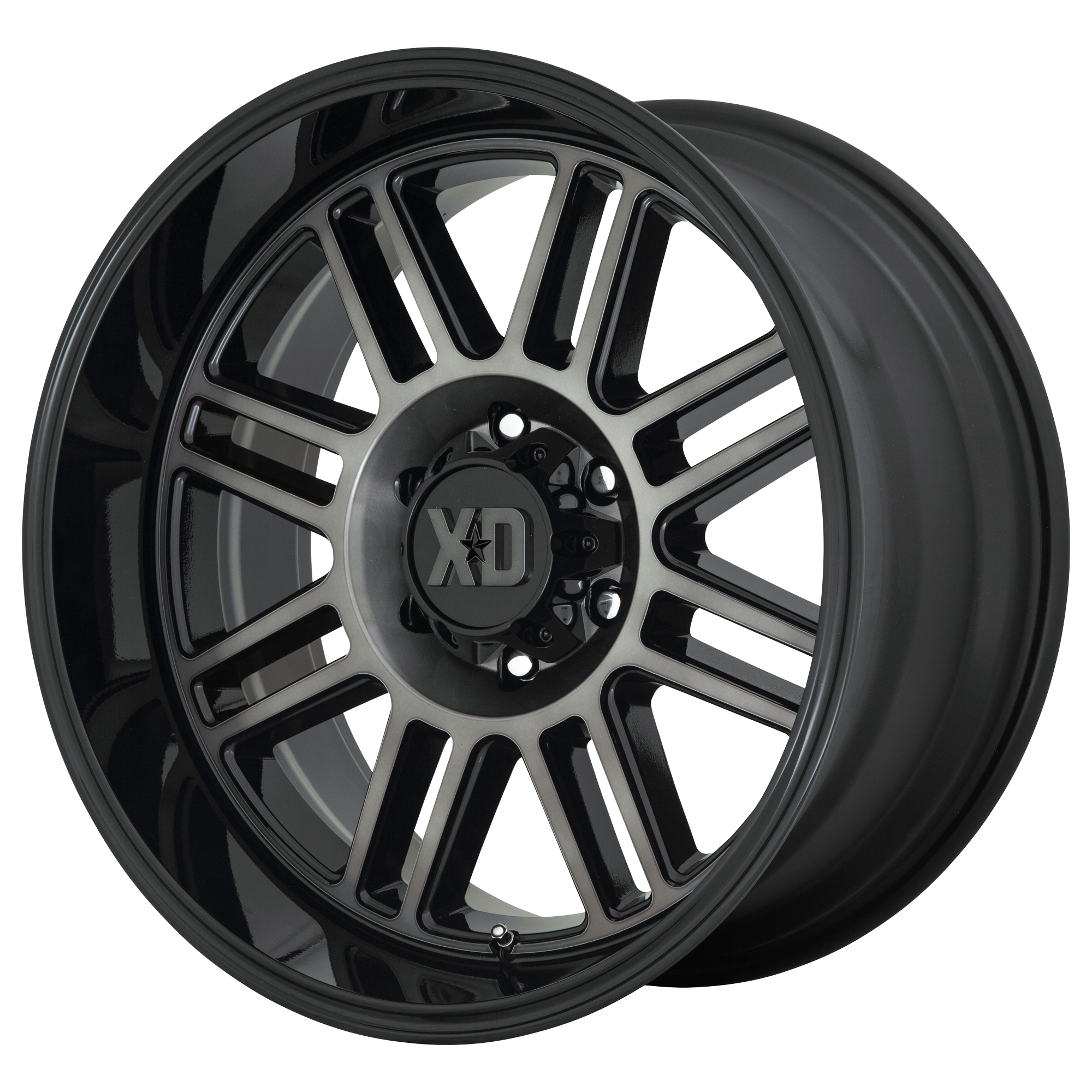XD XD850 CAGE GLOSS BLACK WITH GRAY TINT WHEELS | 22X10 | 6X139.7 | OFFSET: -18MM | CB: 106.1MM