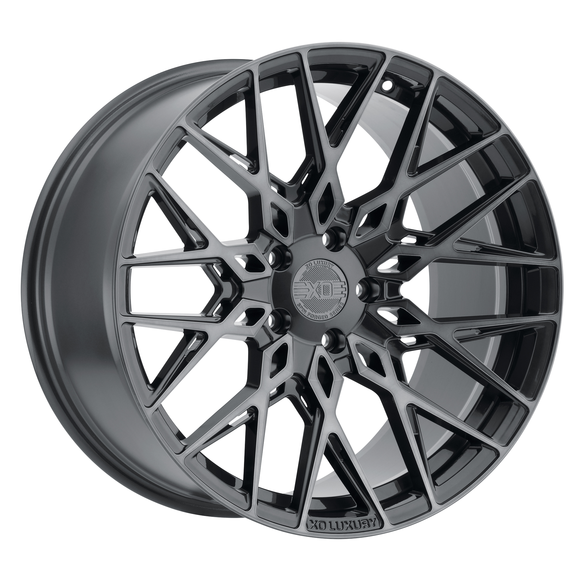 XO PHOENIX GUNMETAL W/ BRUSHED GUNMETAL FACE WHEELS | 22X9 | 5X114.3 | OFFSET: 25MM | CB: 76.1MM