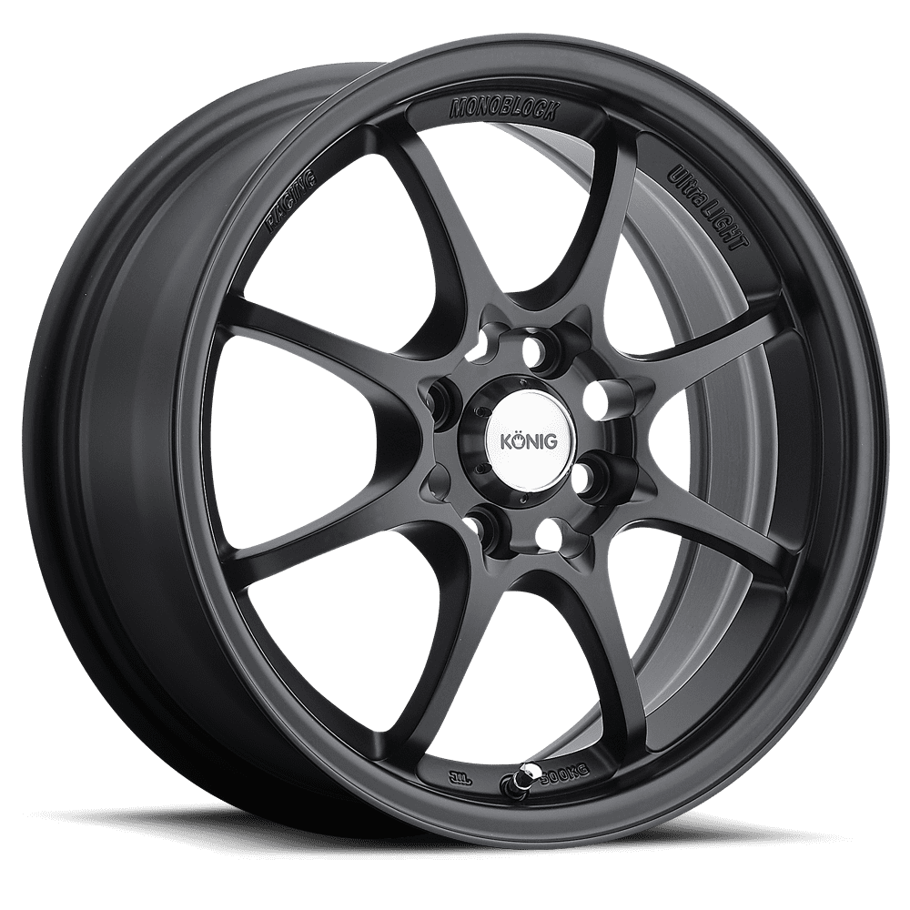 KONIG HELIUM MATTE BLACK WHEELS | 15X6.5 | 4X100 | OFFSET: 40MM | CB: 73.1MM