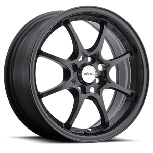 KONIG HELIUM MATTE BLACK WHEELS | 15X6.5 | 4X100 | OFFSET: 40MM | CB: 73.1MM