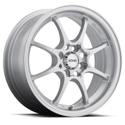 KONIG HELIUM SILVER WHEELS | 15X6.5 | 4X100 | OFFSET: 40MM | CB: 73.1MM