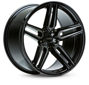 VOSSEN HF1 GLOSS BLACK WITH MACHINED SPOKE FACES AND DARK TINT WHEELS | 20X9 | 5X112 | OFFSET: 25MM | CB: 66.56MM