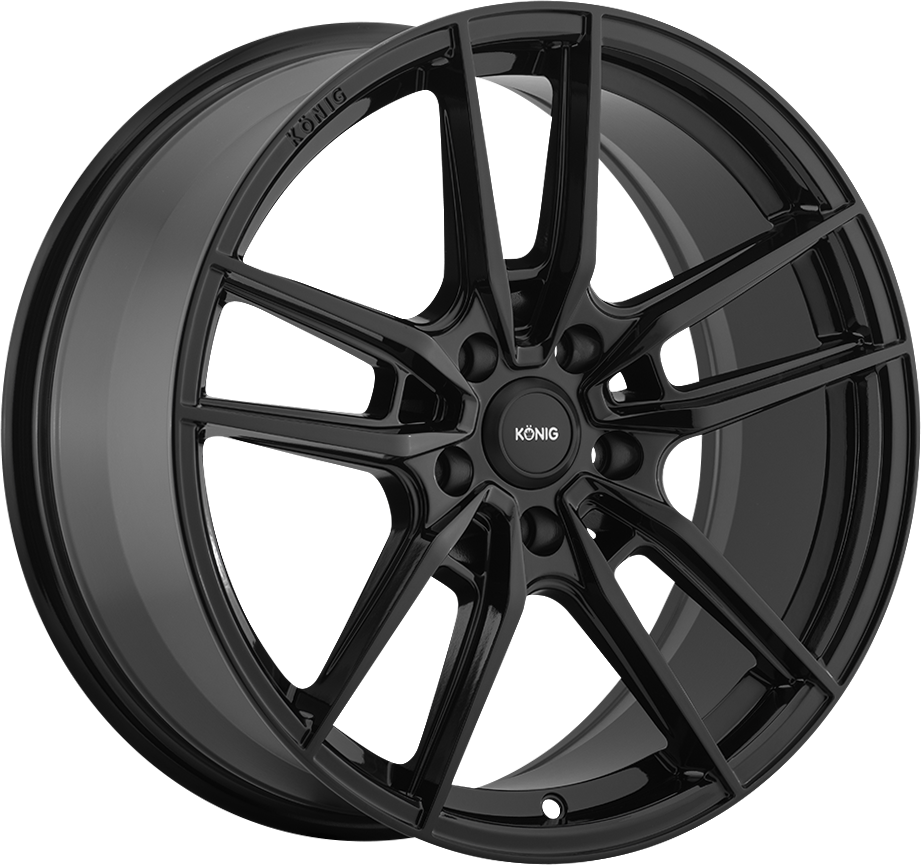 KONIG MYTH GLOSS BLACK WHEELS | 19X8.5 | 5X112 | OFFSET: 40MM | CB: 66.6MM