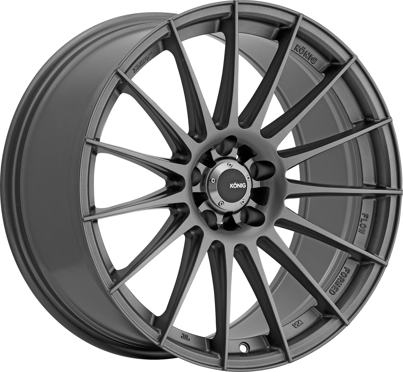 KONIG RENNFORM MATTE GREY WHEELS | 17X8 | 5X120 | OFFSET: 35MM | CB: 73.1MM