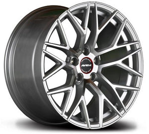 AVID1 SL-03 SILVER MACHINED FACE WHEELS | 20X9 | 5X114.3 | OFFSET: 35MM | CB: 73.1MM