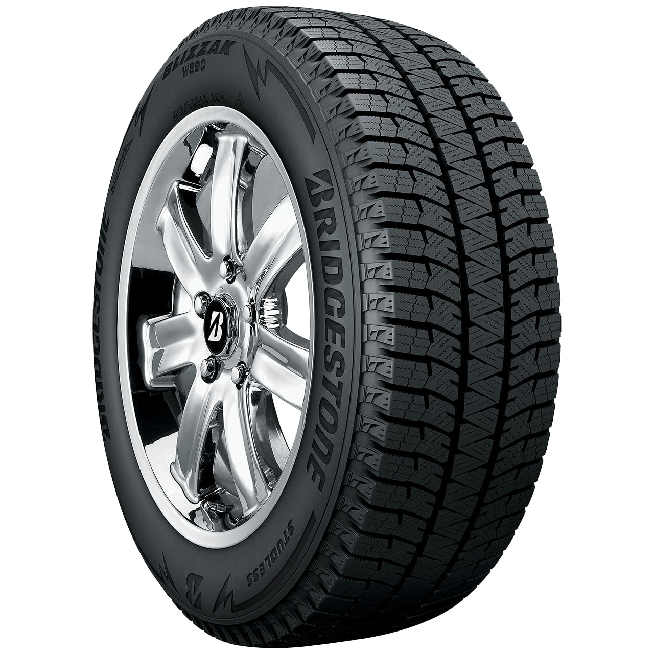 255/35R18 90H BRIDGESTONE BLIZZAK WS90 WINTER TIRES (M+S + SNOWFLAKE)