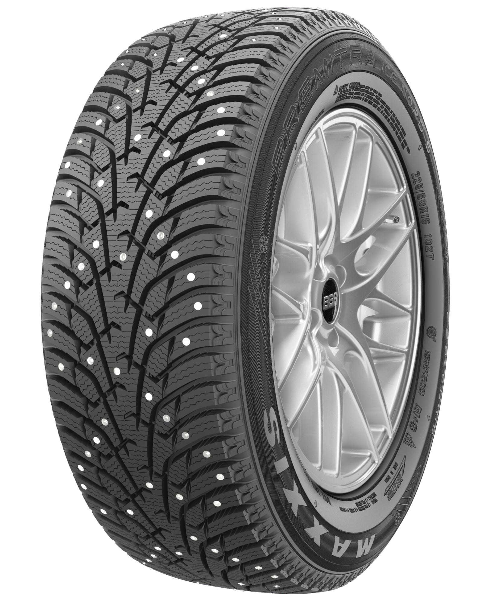 215/55R16 97T MAXXIS NP5-PS STUDDED WINTER TIRES (M+S + SNOWFLAKE)