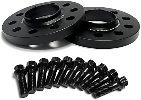 SPACER KIT - 15MM SPACER | 5X112 | CB: 66.6MM (2X SPACERS & 10X LUG BOLTS)